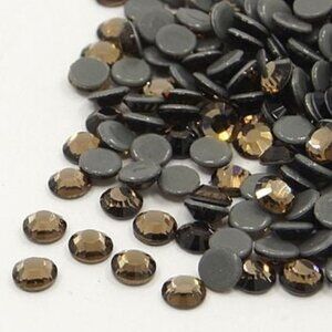 1400+ pcs Topaz Color Glass Flat Back Rhinestones